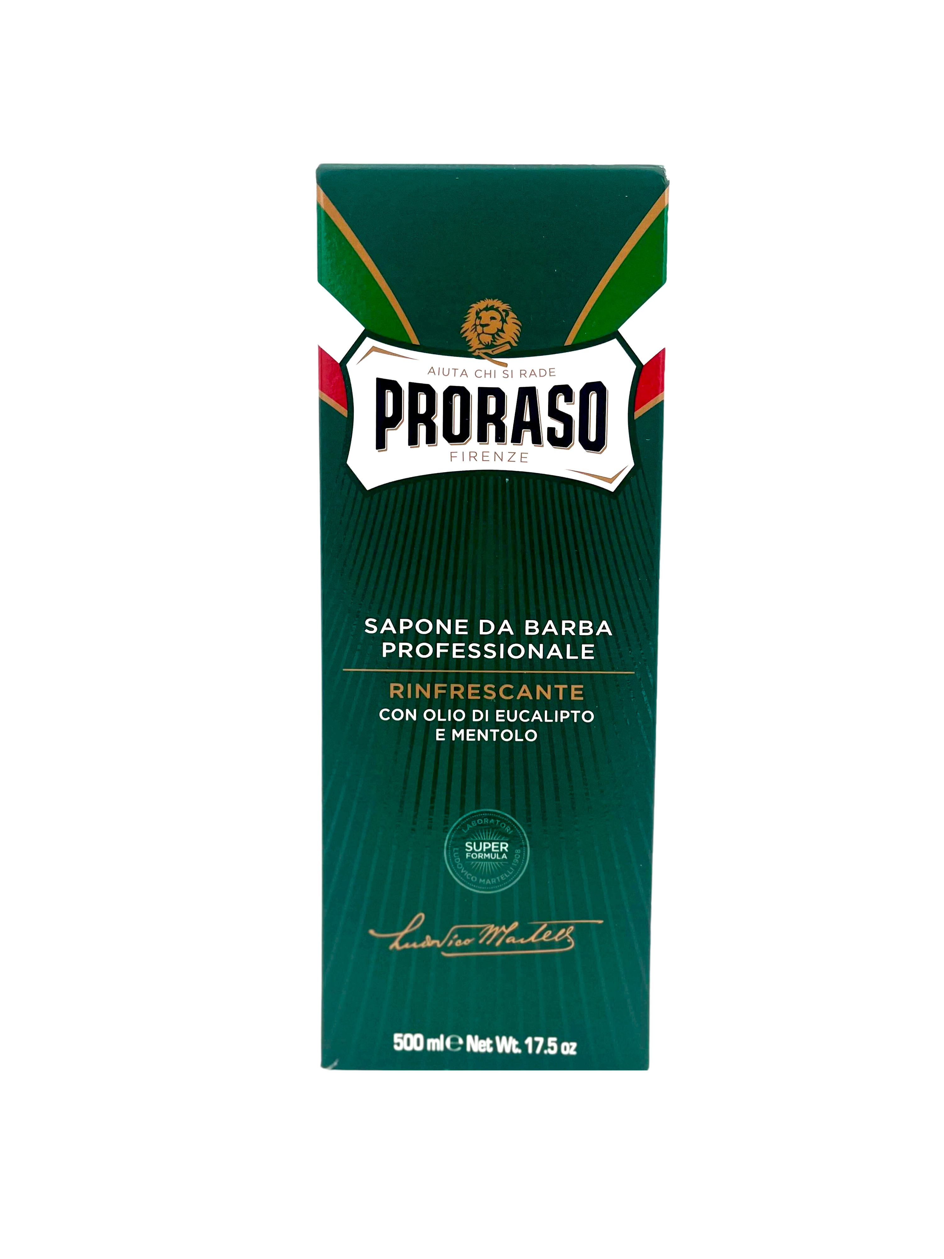 Proraso Barbercreme - Eucalyptus og Menthol (500 ml)